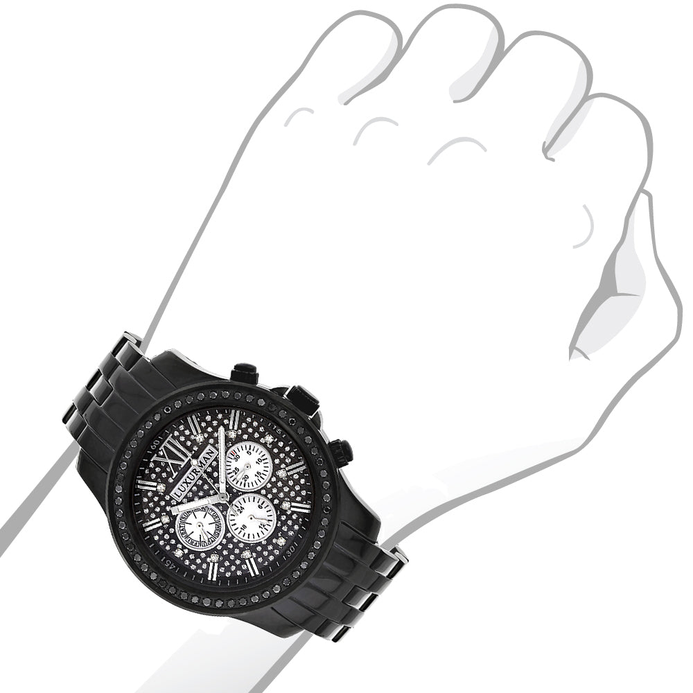 Black Diamond Watches by LUXURMAN 2.25ct Image 3