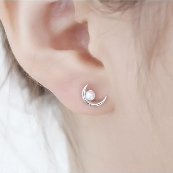 Wild Crescent Ear Studs Image 1