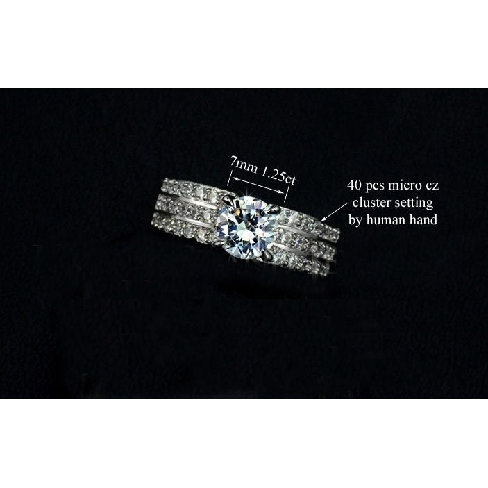 Cubic Zirconia Forever Band Ring Image 2