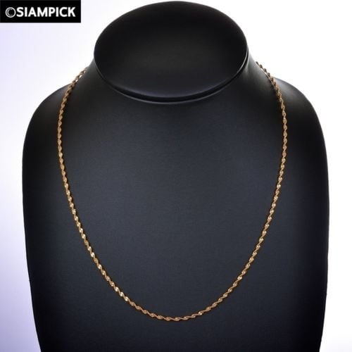 18k Yellow Gold Filled 2MM Rope Chain Image 2