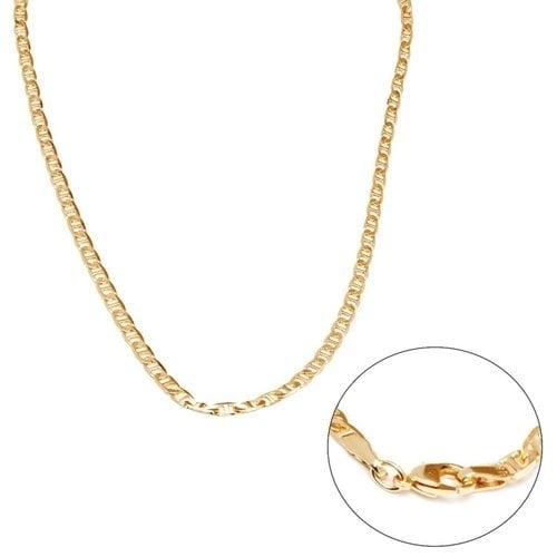 18k Gold Filled Mariner Link Chain 24 Image 1