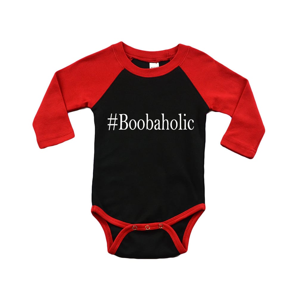 Infant Raglan Bodysuit - Boobaholic Image 1