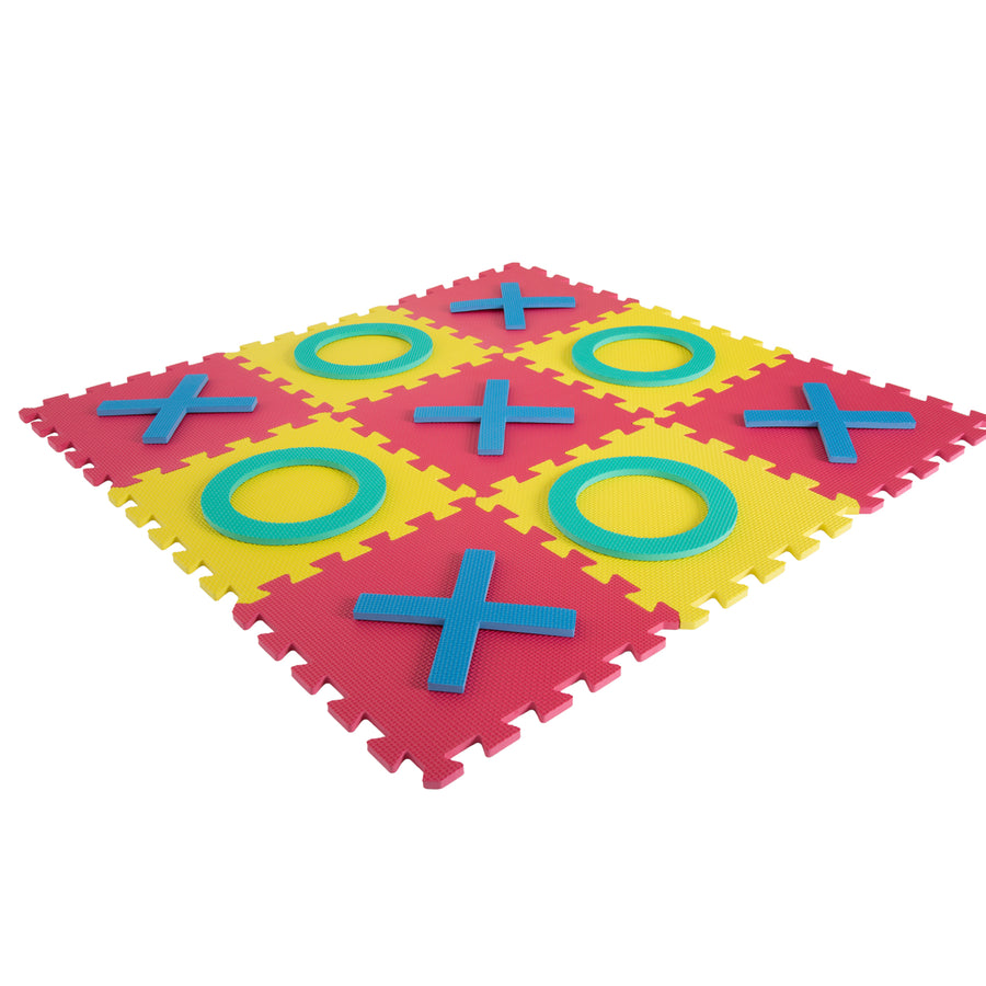 Hey! Play! Large Interlocking Foam Tic-Tac-Toe Game Non-Toxic EVA 36 inches Image 1