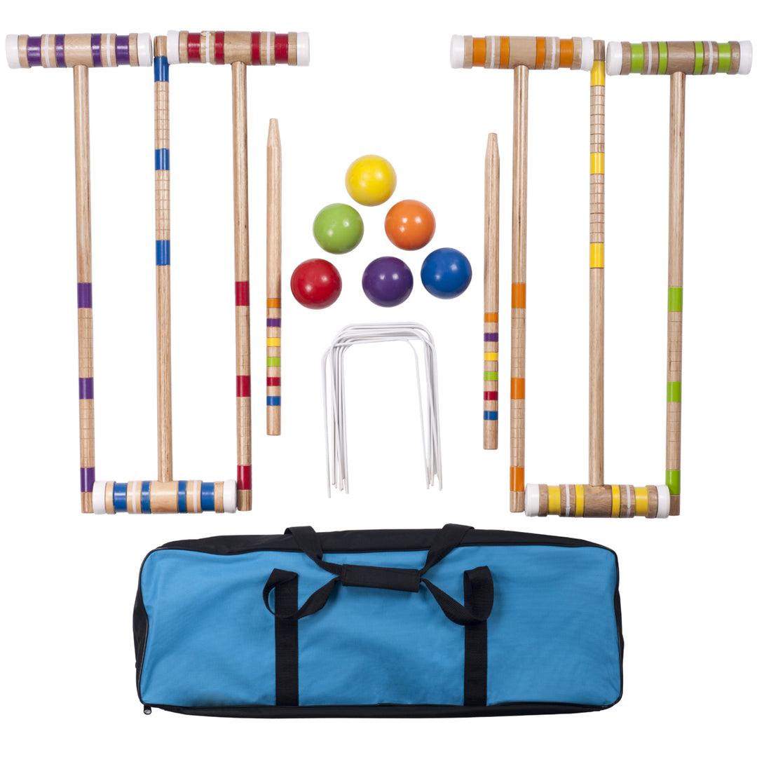 Hey! Play! Complete Croquet Set with Carrying Case Image 2