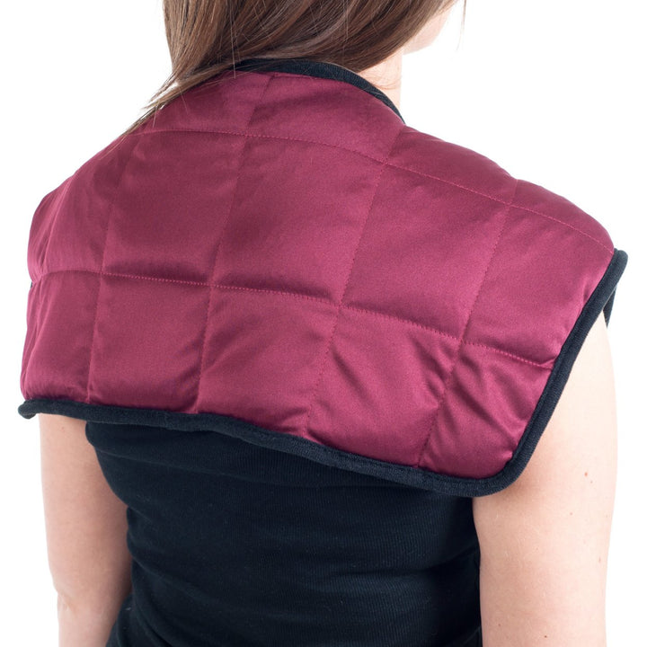 Hot Cold Therapeutic Comfort Wrap Neck Shoulder Buckwheat 22x23.5 Inches Image 2