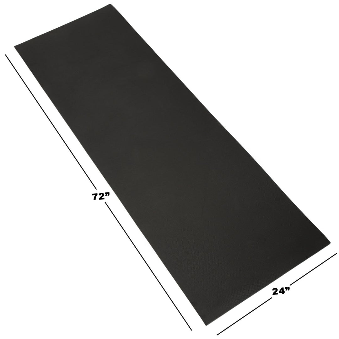 Wakeman Outdoors Foam Camping Sleep Mat 72x24 Black Lightweight 1/2 Inch Thick Image 3