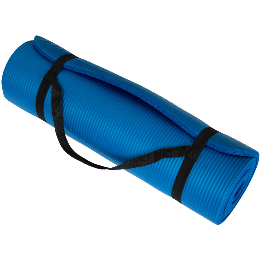 Wakeman Fitness Extra Thick Yoga Exercise Mat 71" x 24" x 0.5" Image 1