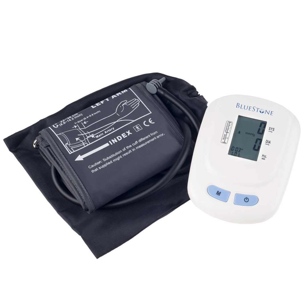 Bluestone Automatic Upper Arm Blood Pressure Monitor with 120 Memory Easy Fill Cuff with One Touch Button Image 2