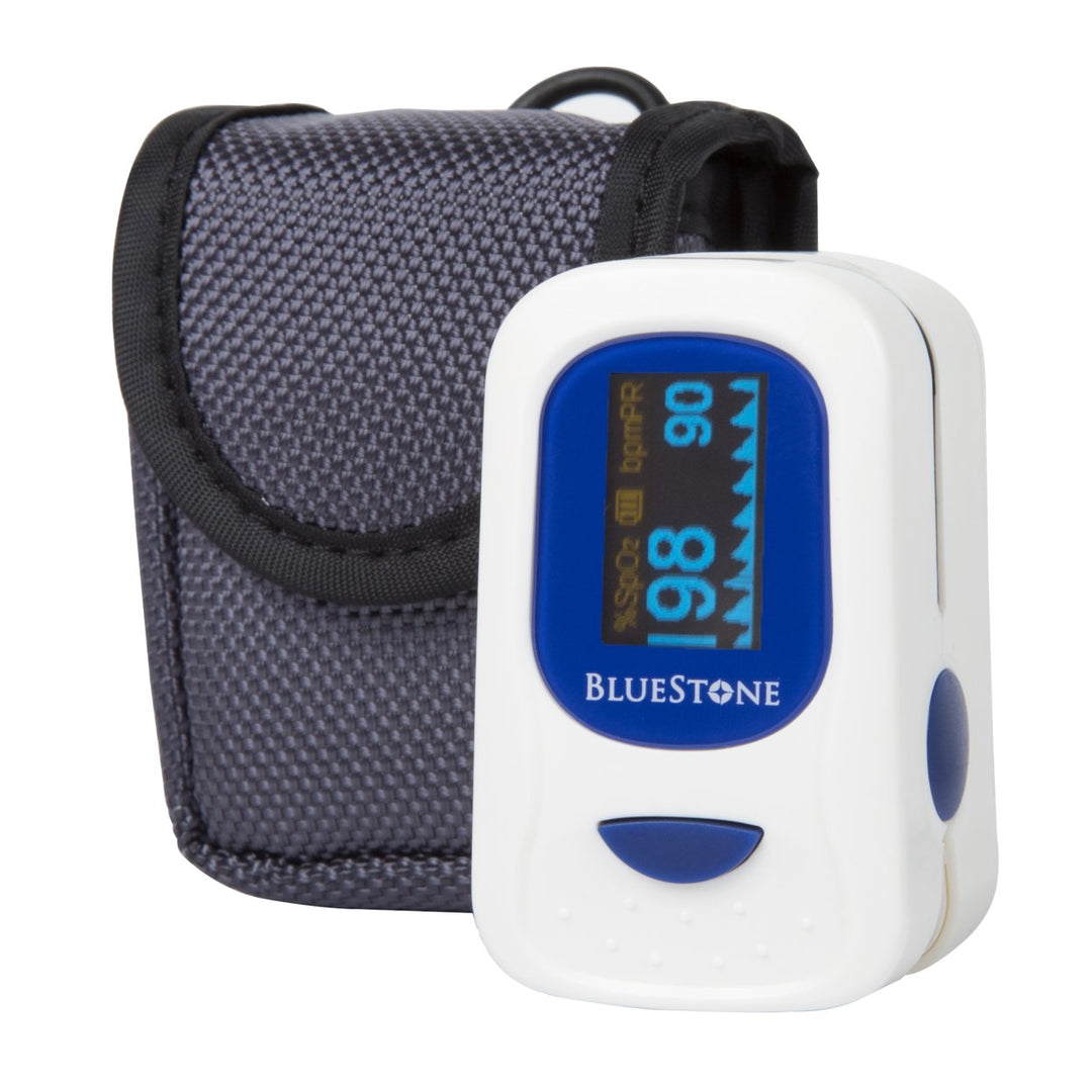 Bluestone Pulse Oximeter OLED Display Measures SpO2 and Heart Rate Portable Image 2