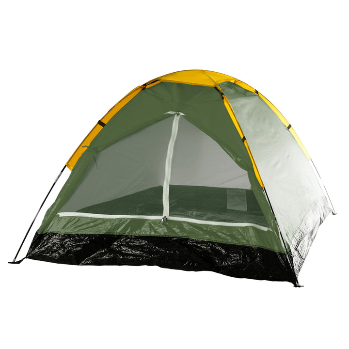 Wakeman Outdoors Happy Camper Two Person Tent Leafy Green Portable and Lightweight Image 1