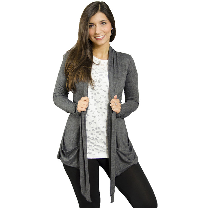 Everyday Classic Draped Cardigan Image 1