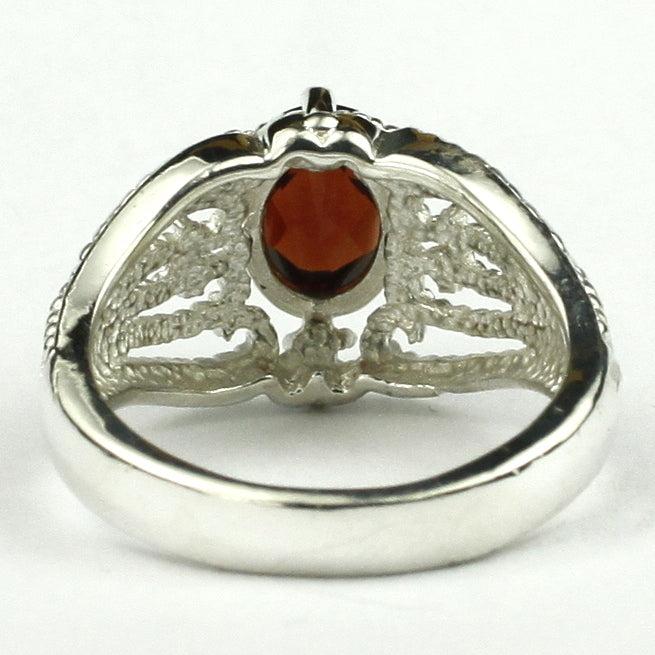 SR365 Mozambique Garnet 925 Sterling Silver Ladies Ring Image 4