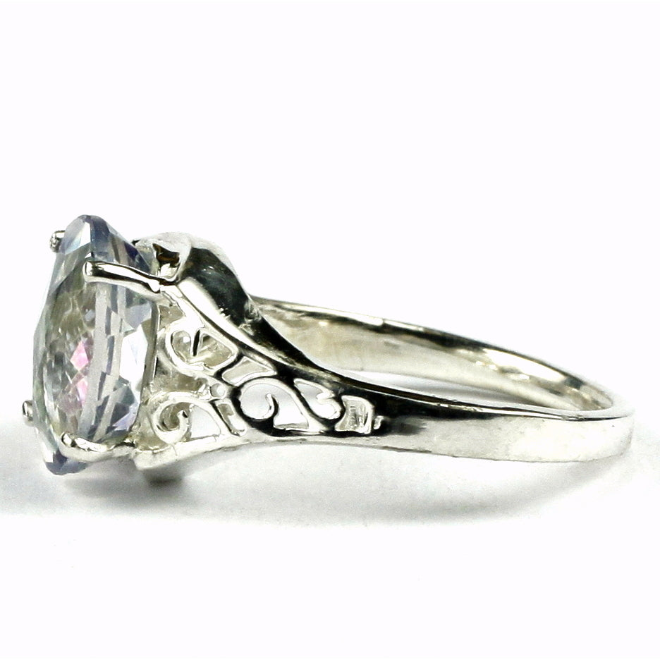 SR057 Neptune Garden Topaz 925 Sterling Silver Ring Image 3