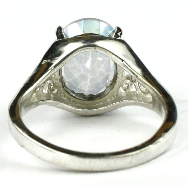 SR057 Neptune Garden Topaz 925 Sterling Silver Ring Image 4