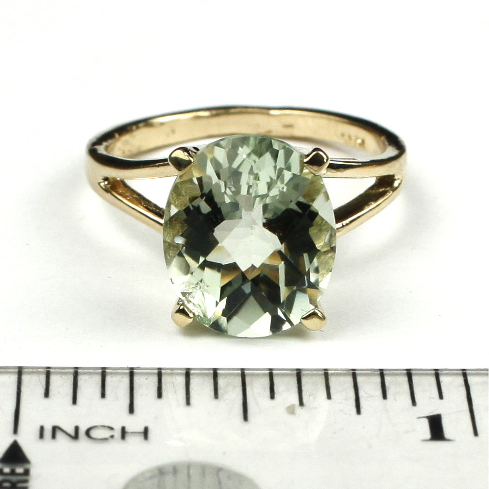 10K Ring Green Amethyst R132 Image 4