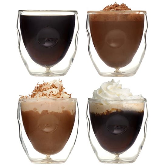 Moderna Artisan Series Double Wall 2 oz Beverage & Espresso Shot Glasses - Set of 4 Drinking Glasses Image 1