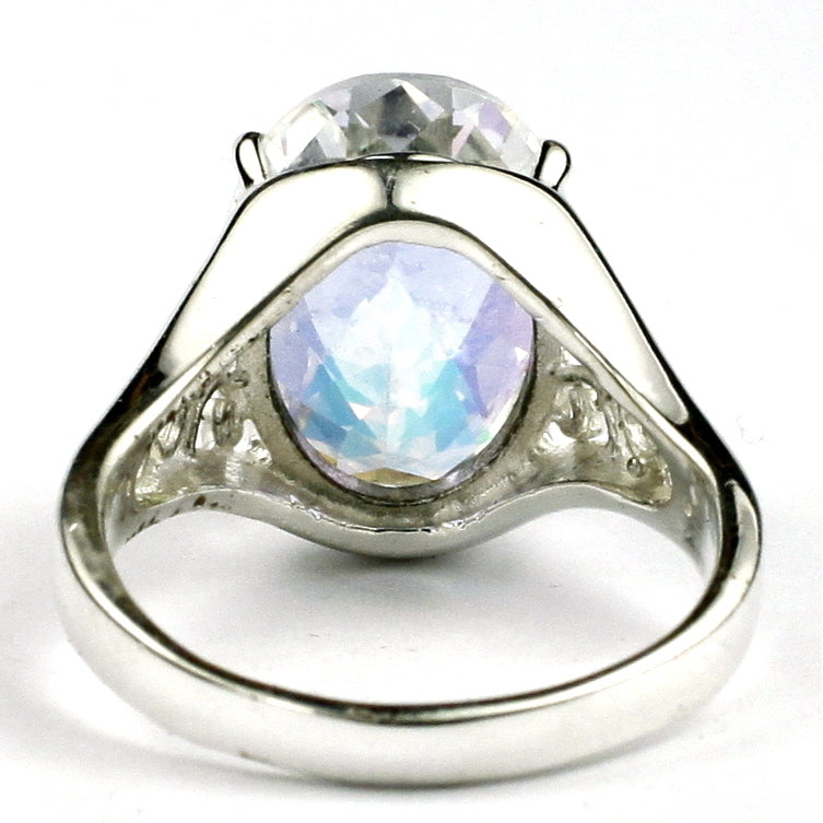 Sterling Silver Ladies Ring Mercury Mist Topaz SR049 Image 4