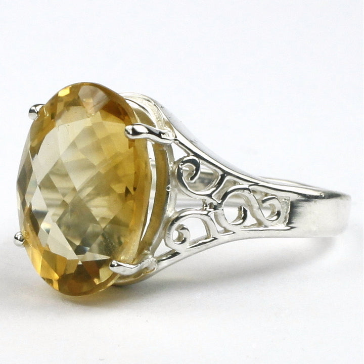 Sterling Silver Ladies Ring Citrine SR049 Image 2