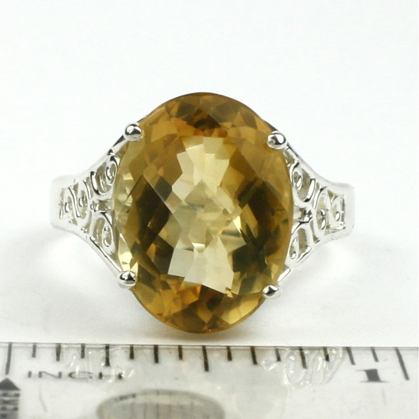 Sterling Silver Ladies Ring Citrine SR049 Image 4