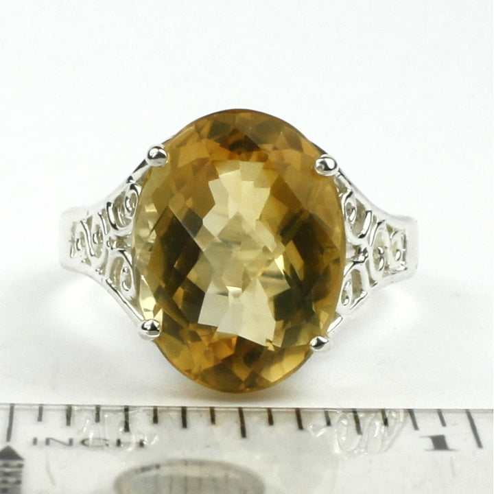 Sterling Silver Ladies Ring Citrine SR049 Image 4