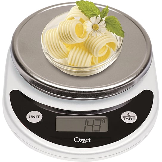 Ozeri Pronto Digital Kitchen Scale Multifunction 11lbs 5100g LCD Display Black Image 1