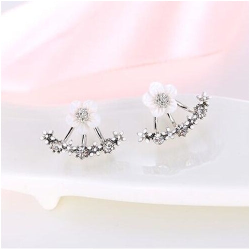 Little Daisy Flower After Hanging Stud Earrings for Lady Women Girls Image 4