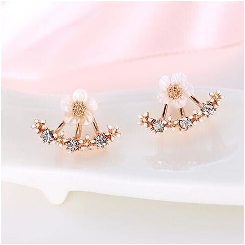 Little Daisy Flower After Hanging Stud Earrings for Lady Women Girls Image 4