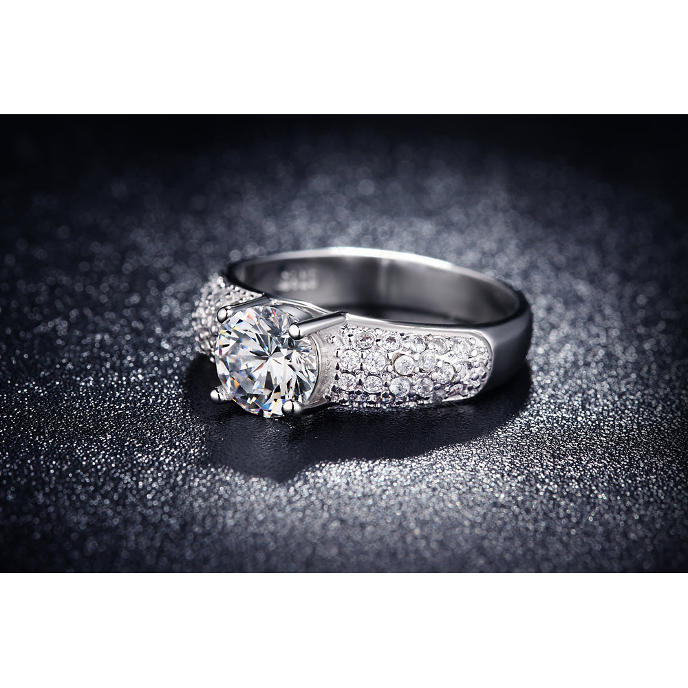Diamond Engagement Wedding Ring Image 2