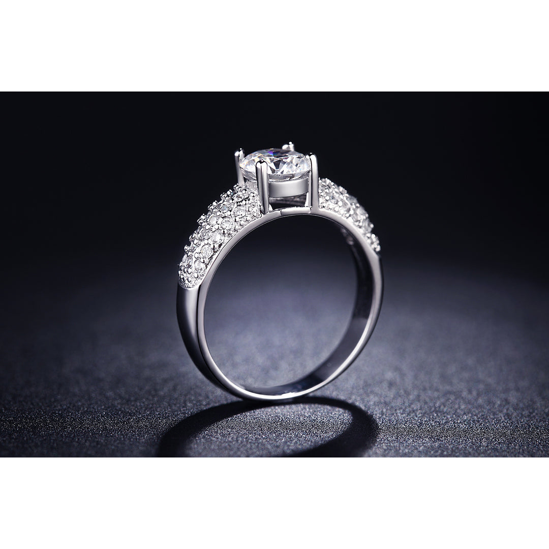 Diamond Engagement Wedding Ring Image 4