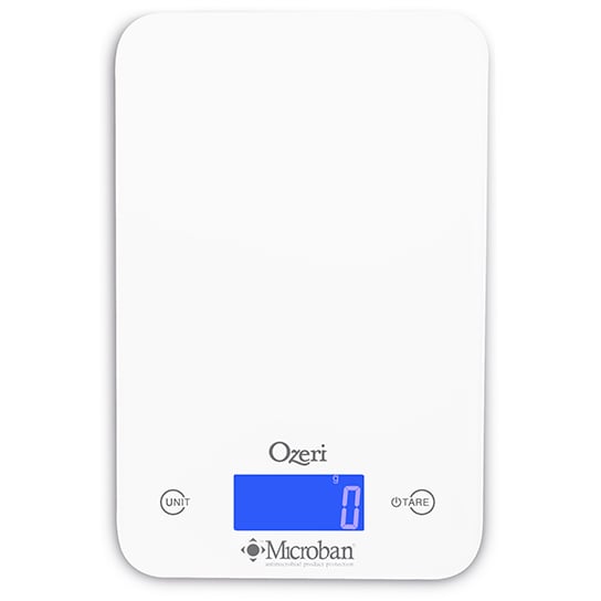 Ozeri Touch II 18 lbs Digital Kitchen Scale with Microban Antimicrobial Product Protection Image 1