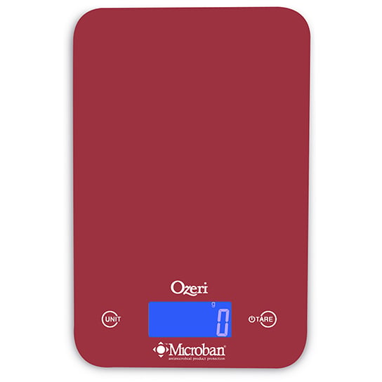 Ozeri Touch II 18 lbs Digital Kitchen Scale with Microban Antimicrobial Product Protection Image 3