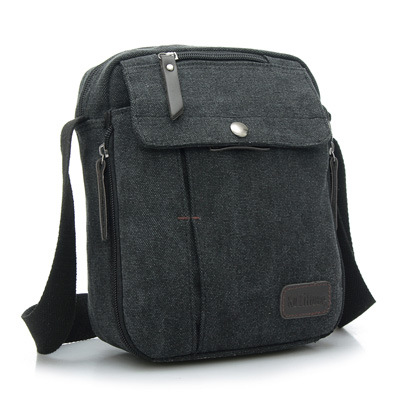 Mens Multifunctional Canvas Messenger Handbag Outdoor Sports Over Shoulder Crossbody Side Bag Image 3