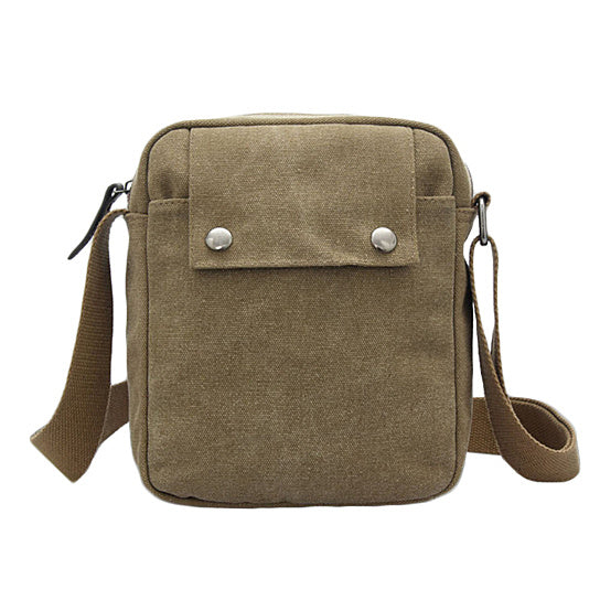 Mens Multifunctional Canvas Messenger Handbag Outdoor Sports Over Shoulder Crossbody Side Bag Image 6