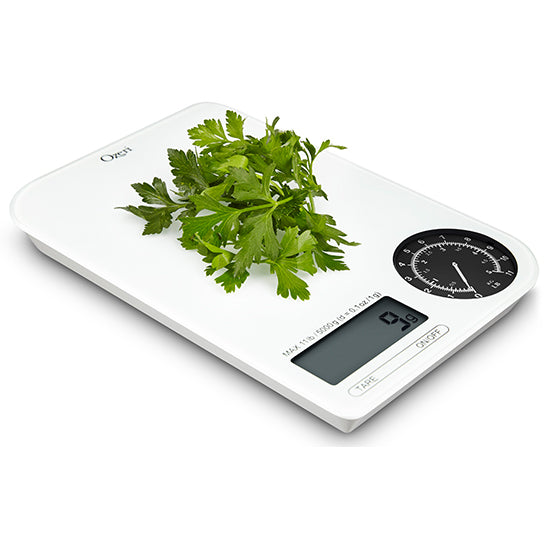Ozeri Rev Digital Kitchen Scale with Electro-Mechanical Weight Dial Image 4