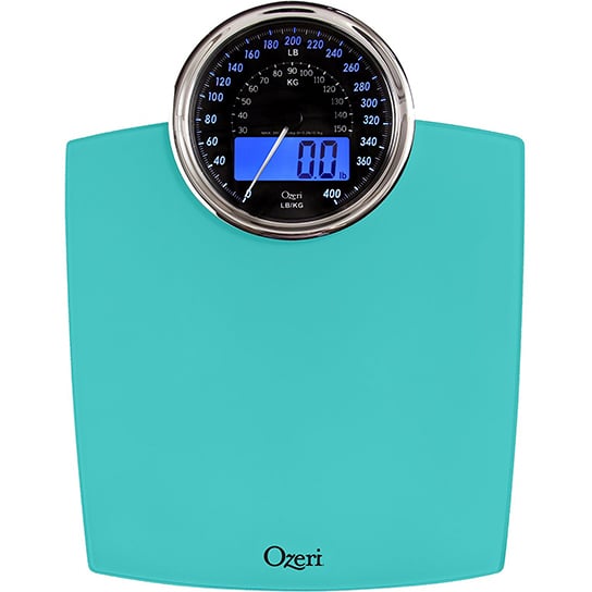 Ozeri Rev Digital Bathroom Scale with Electro-Mechanical Weight Dial Image 1