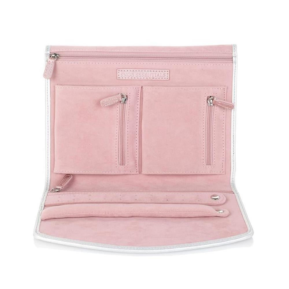 SNOB Essentials Disney Cinderella Artist Indulge Me Clutch Jewelry Bag Metallic Pink Handbag Purse Small Designer Womens Image 2