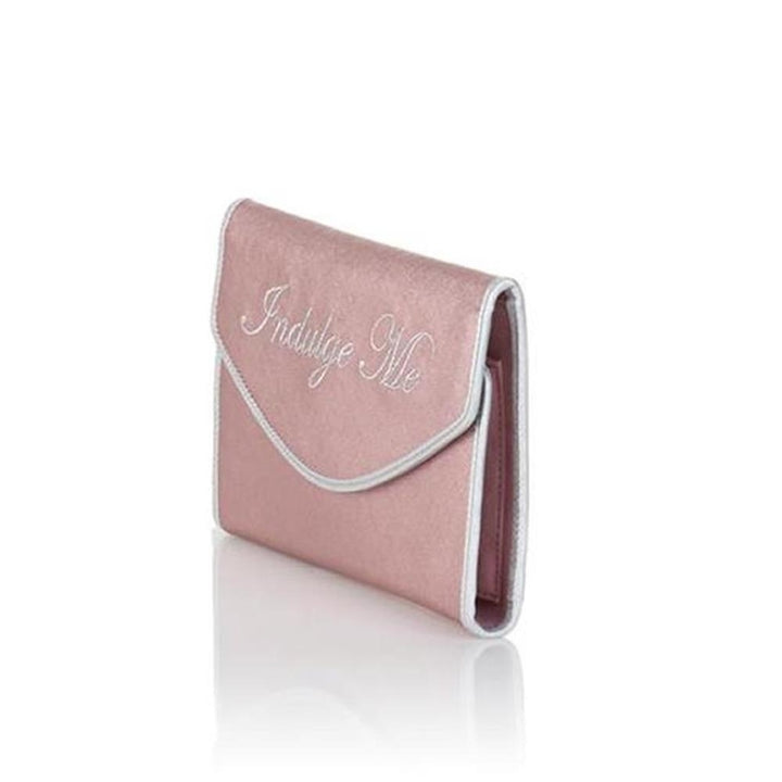 SNOB Essentials Disney Cinderella Artist Indulge Me Clutch Jewelry Bag Metallic Pink Handbag Purse Small Designer Womens Image 4