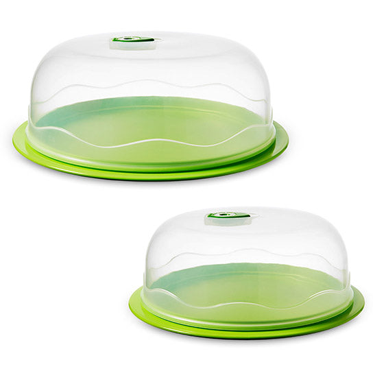 Ozeri INSTAVAC Ready-Serve Domed Food Storage ContainerBPA-Free 4-Piece Nesting Set with Vacuum Seal Image 1