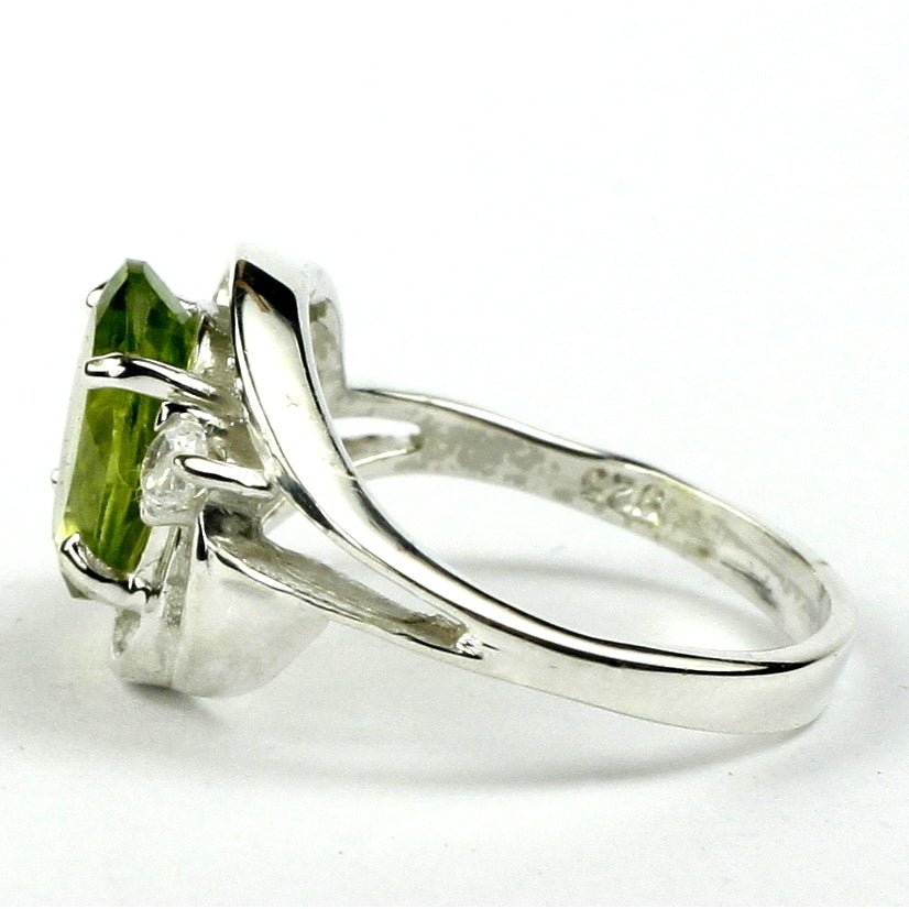 Sterling Silver Ladies Ring Peridot SR021 Image 3