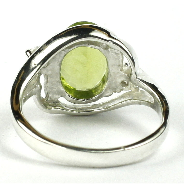 Sterling Silver Ladies Ring Peridot SR021 Image 4