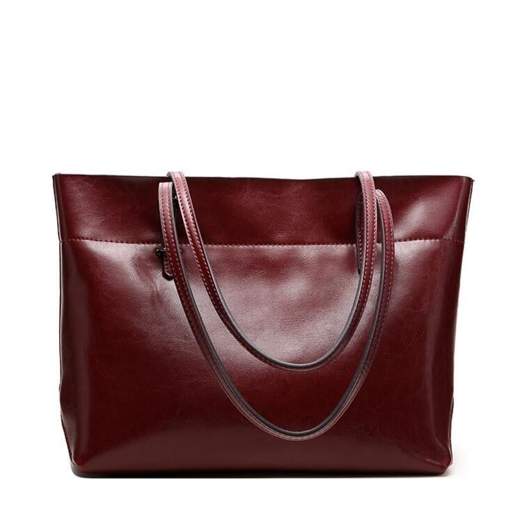 Womens Handbag Genuine Leather Tote Shoulder Bags Soft Hot Image 4