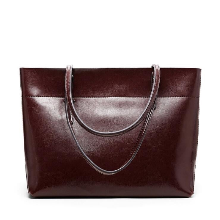 Womens Handbag Genuine Leather Tote Shoulder Bags Soft Hot Image 3