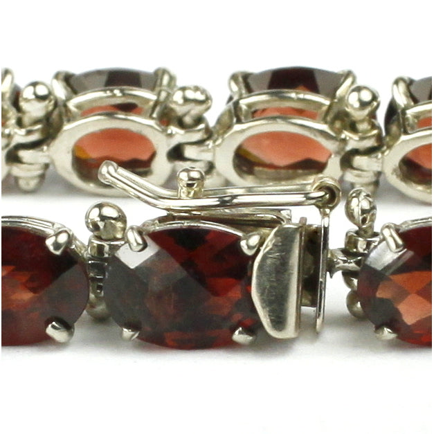 Sterling Silver Bracelet Mozambique Garnet SB002 Image 2