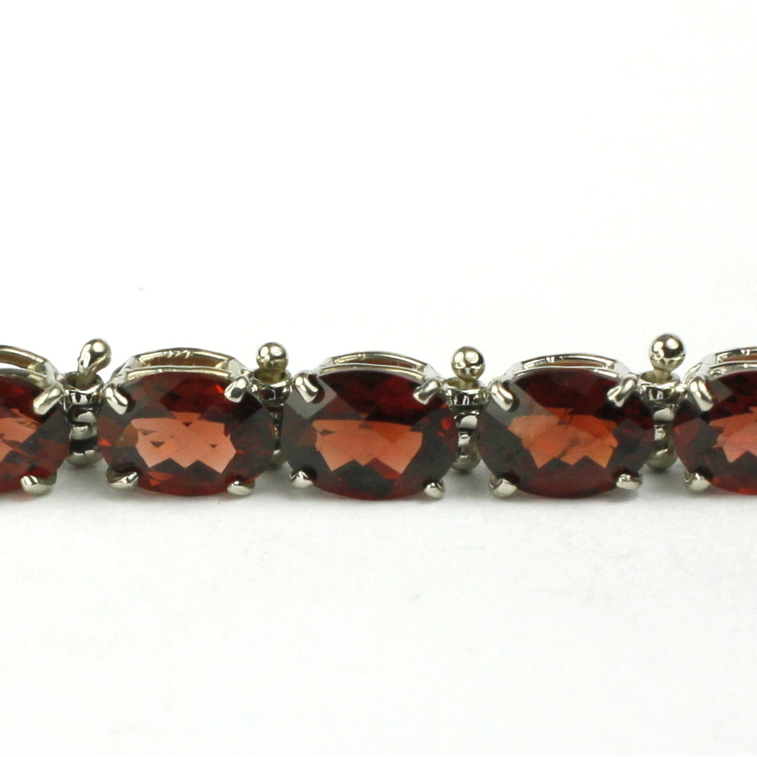 Sterling Silver Bracelet Mozambique Garnet SB002 Image 3