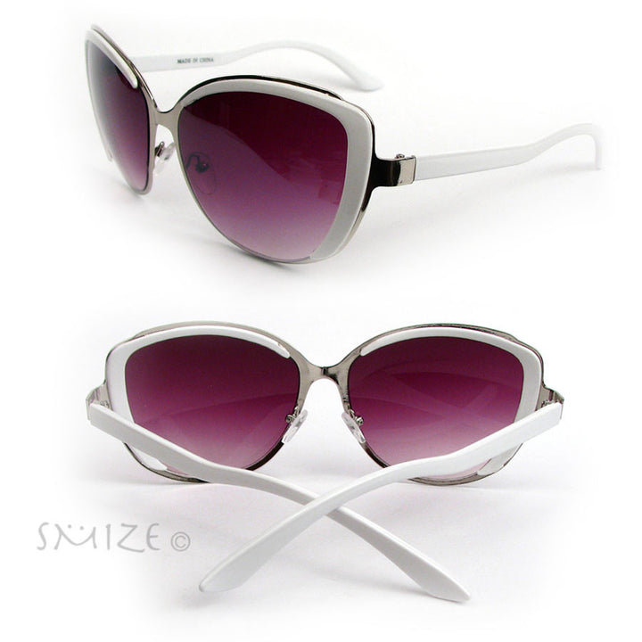 Cat Eye Frame Hot Fashion Oversized Womens Sunglasses Image 3