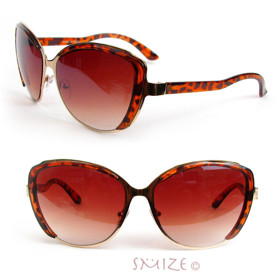 Cat Eye Frame Hot Fashion Oversized Womens Sunglasses Image 4