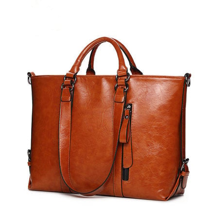 Leather Carry-All Messenger Bag Includes Extended Shoulder StrapMultiple Colors Image 1