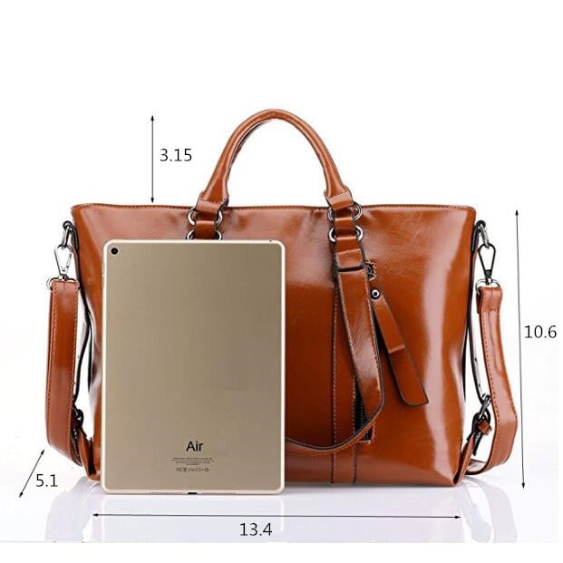 Leather Carry-All Messenger Bag Includes Extended Shoulder StrapMultiple Colors Image 10