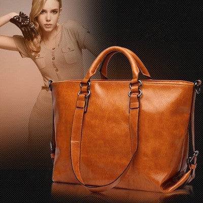Leather Carry-All Messenger Bag Includes Extended Shoulder StrapMultiple Colors Image 1