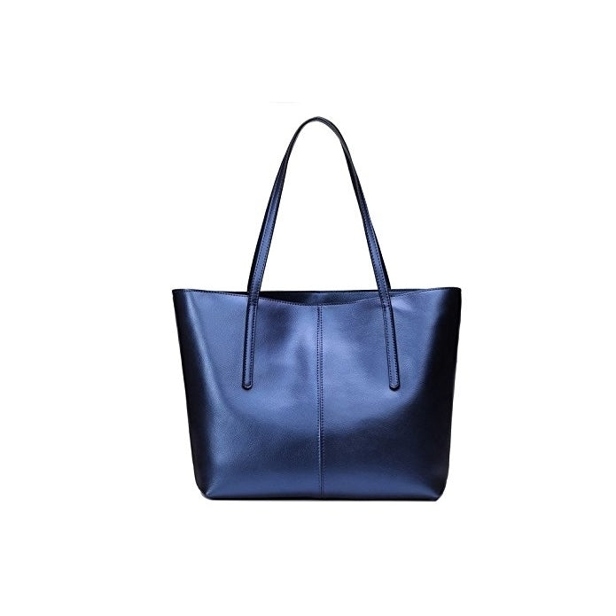 Womens Handbag Genuine Leather Tote Shoulder Bags Soft Image 2